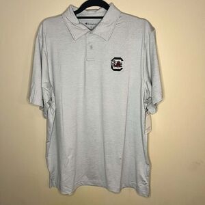 University Of South Carolina Gamecocks Super Soft Large Gray Polo